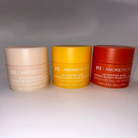 Laneige Lip Sleeping Mask Balm BTS Lip & Pop Edition 8g / .27 oz Butter Peach + - Picture 8 of 11